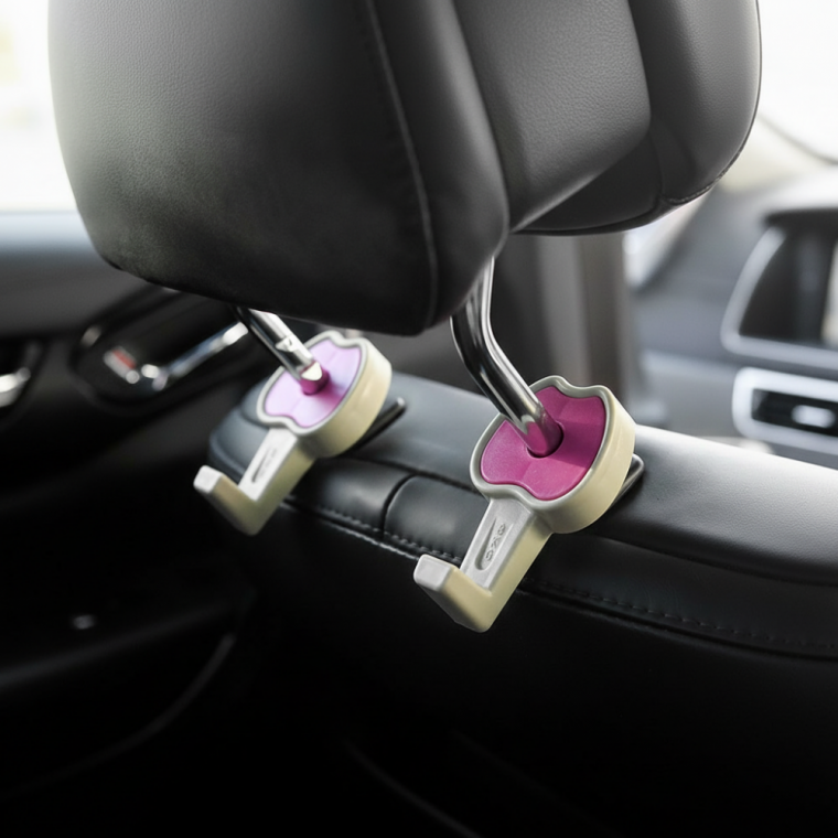 차량용 헤드레스트 가방걸이 다용도 후크 2개입 세트 강력 고정형