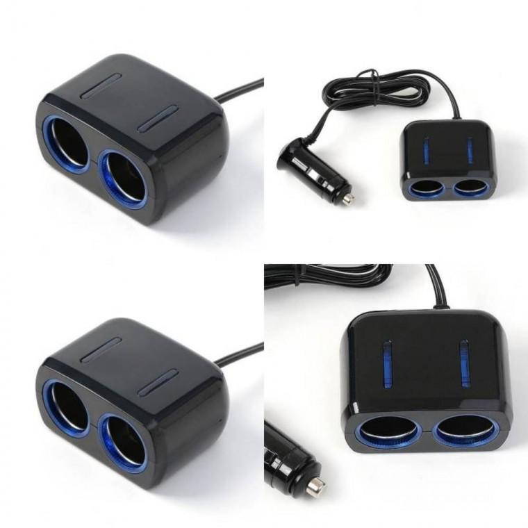 차량용 2소켓 시거잭 전자용품 LED전구