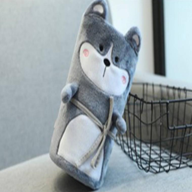 무릎담요 허스키 기내담요 차량용담요