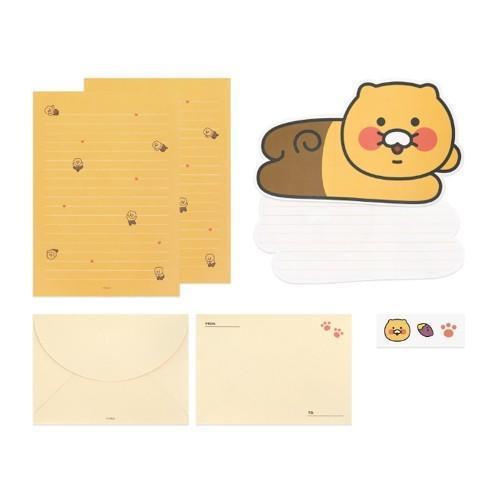 카카오프렌즈 춘식이 형태 편지지 접이식 발라당 (200개입)