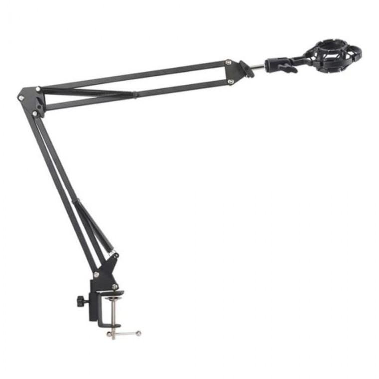 탁상용 마이크 쇼크 마운트 거치대 안정적인 음질 지원 스탠드 테이블 홀더 접이식 각도