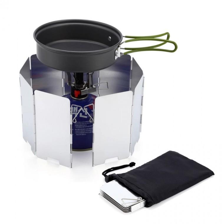 접이식 휴대용 야외 캠핑 가스레인지 가스렌지 버너 화로 바람 막이 가드 윈드 쉴드 가림막 M10707