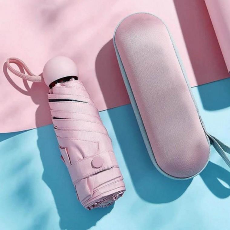 6색 1개 케이스포함 접이식 미니 양산 우산 여름 햇빛양산 우양산 양우산