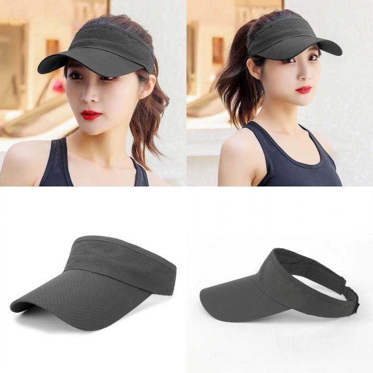 여성 골프 선캡 메쉬 골프 모자 썬캡 다크그레이 골프썬캡 골프모자남성썬캡