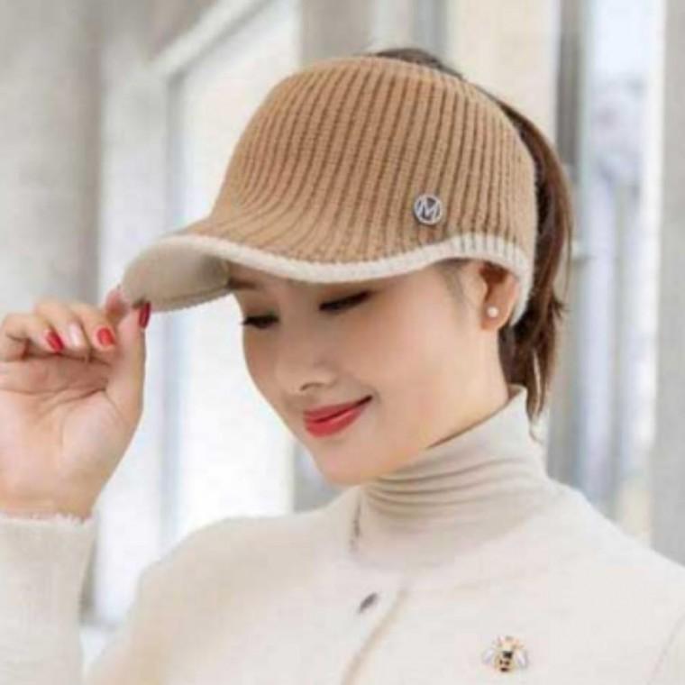 여성 골프웨어 니트 캡 모자 썬바이저 선캡 코디 여름 운동용 골프 런닝 테니스 패션 모자 잡화