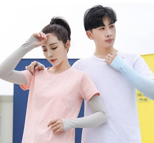 스카이블루 쿨토시 자외선 차단 무봉제 라이딩 등산 골프 운전