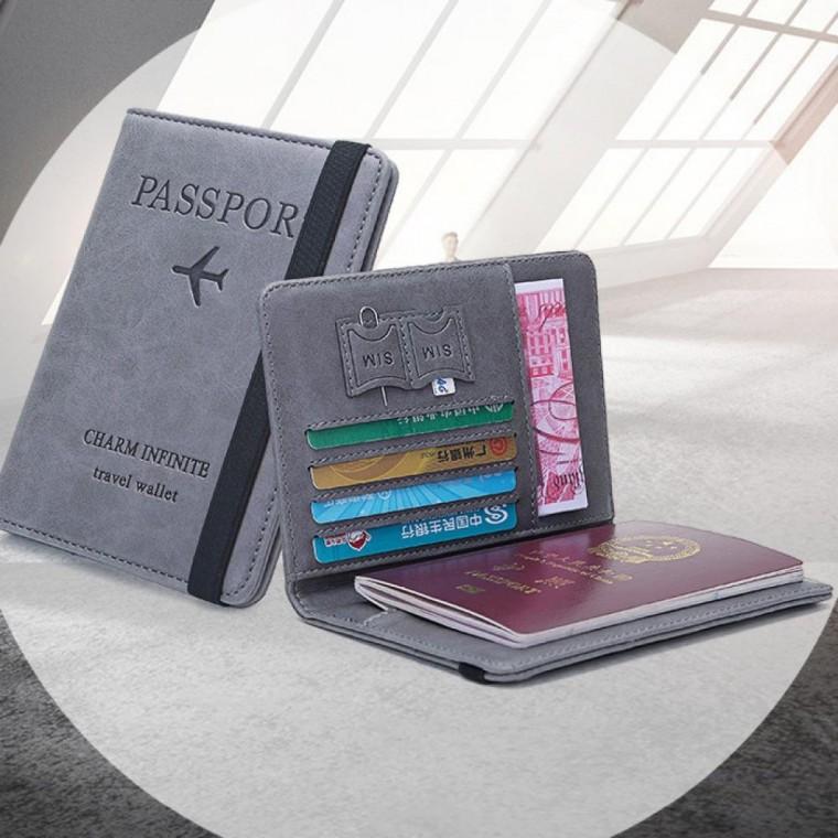 여권지갑 네임택 세트 안티스키밍 여행용 지갑 러기지택 골프 백팩 태그