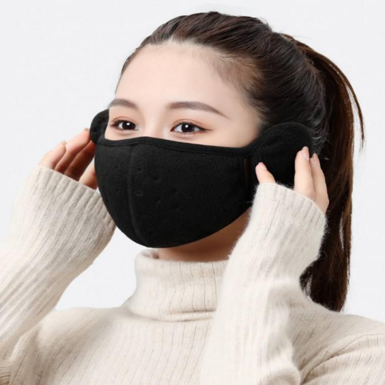 겨울 방한 귀도리 마스크 블랙 골프 겨울방한마스크