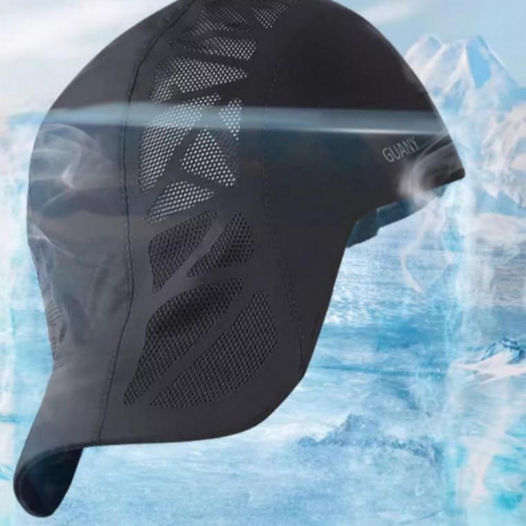 여름 러닝 등산 골프 트레킹 통기성 일체형 메쉬 모자