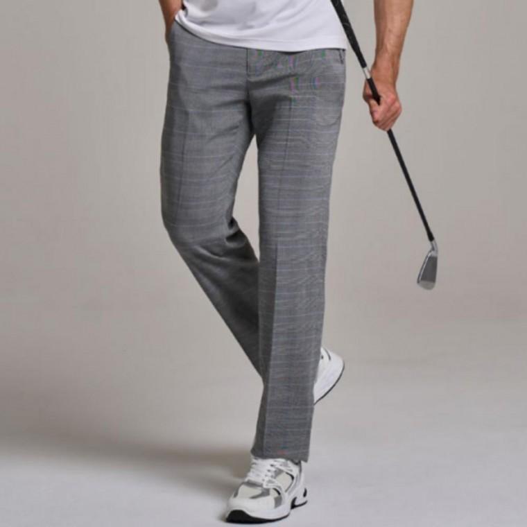 남성 여름 골프웨어 밴딩 체크 스판 쿨링 팬츠 바지