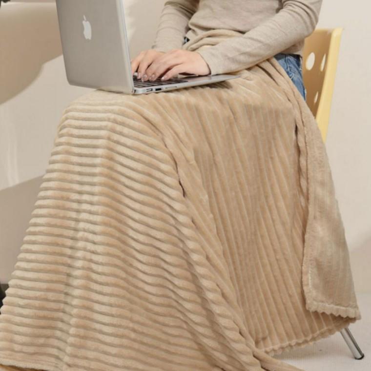 무릎담요 극세사 차량 캠핑 책상 골지 심플 대