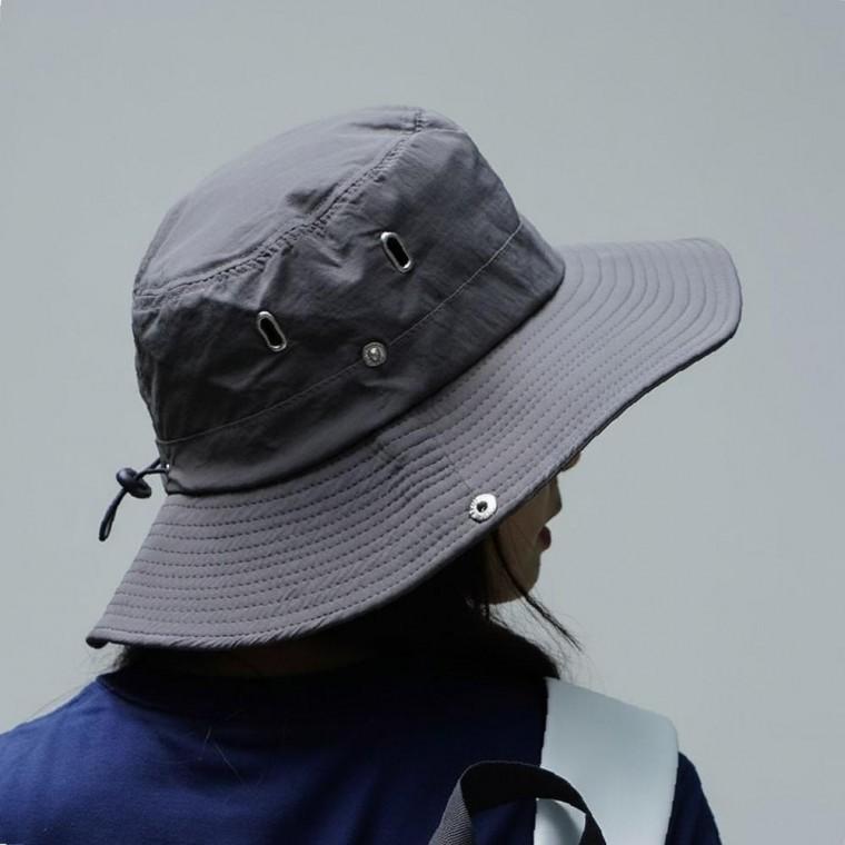 자외선차단 메쉬 등산모자 그레이 캠핑 챙모자 낚시 야외 모자