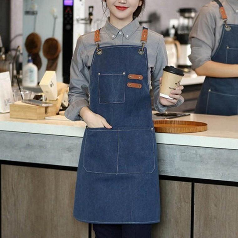 트래니한 주방 꽃집 공방 목공 다용도 캔버스 앞치마 미술용 업소용 화실 캠핑 커피숍