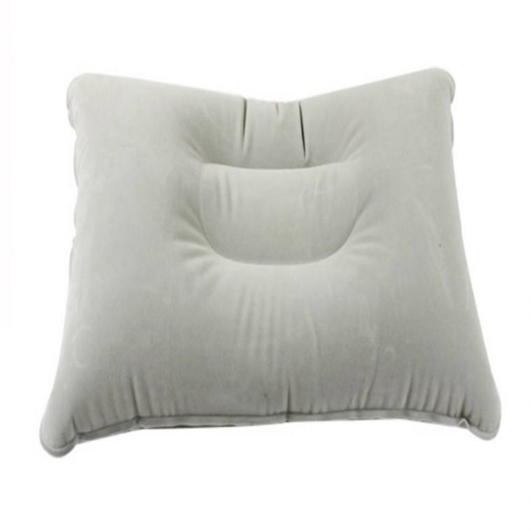 캠핑 에어베개 그레이 여행용배게 공기베개