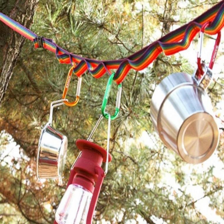 캠핑 소품 걸이 데이지 체인 다용도소품걸이 타프