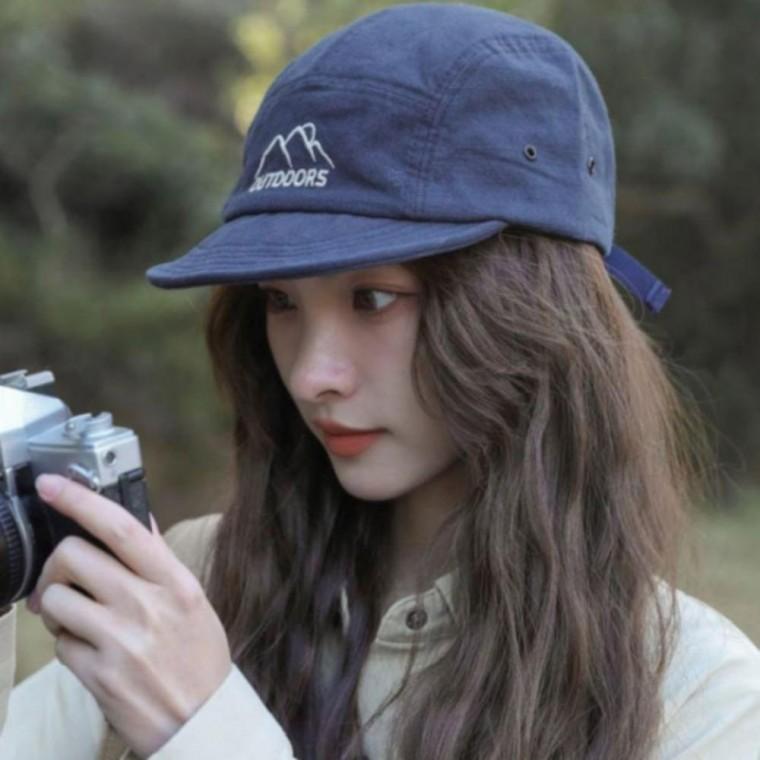 남녀공용 아웃도어 숏챙 캠핑 방수 볼캡 모자 짧은챙 야구모자 고프코어 등산 낚시 작업용 모자 가벼운 런