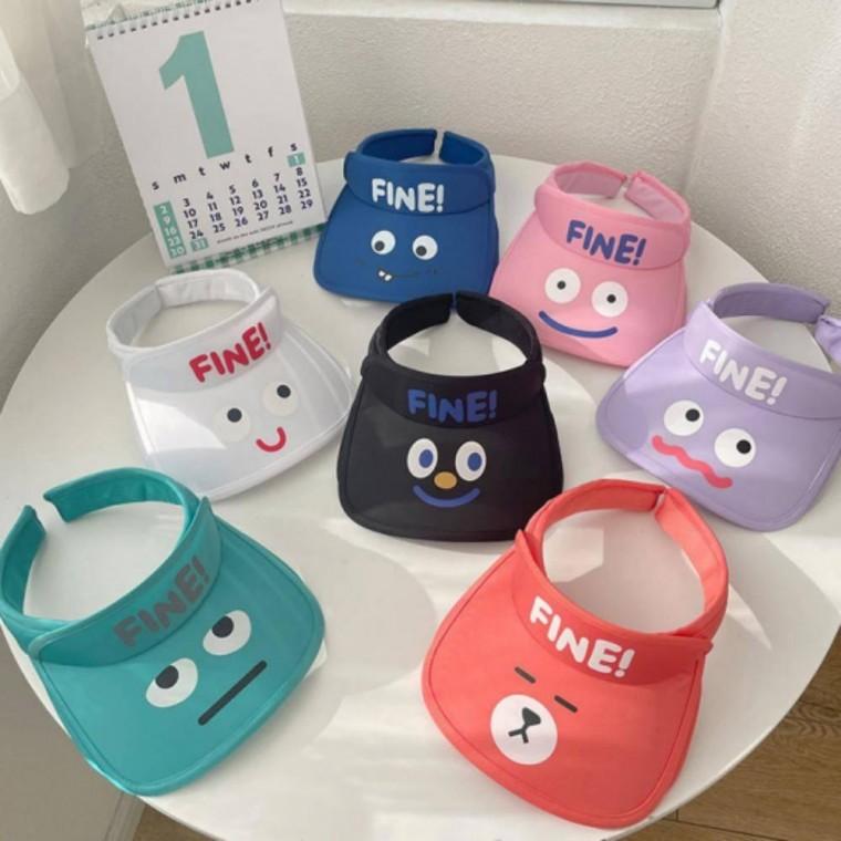 썬캡 선바 캠핑 귀여운 자외선차단 모자 키즈 물놀이용 남녀 아동용 확장 나들이 어린이 선캡 패션 아동용