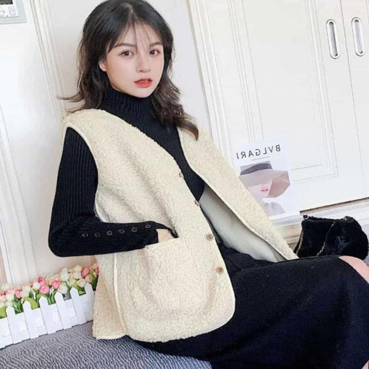 여성 양털 조끼 베스트 예쁜조끼 이너조끼 디자인조끼 패션조끼 여자조끼 조끼아우터 이쁜조끼 여성의류조