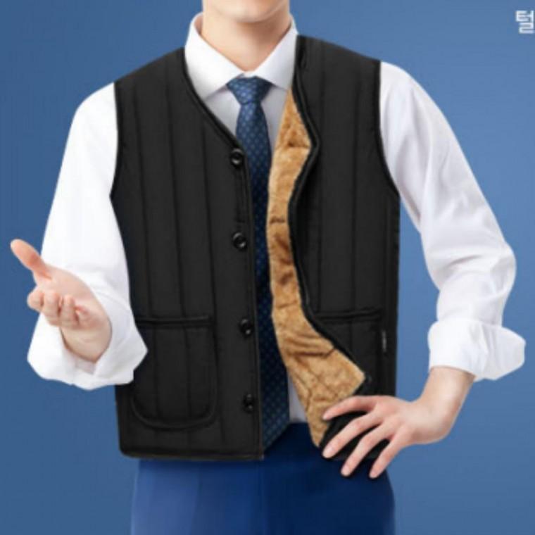 방한 발열 조끼 베스트 경량 겨울 기모 등산 남자