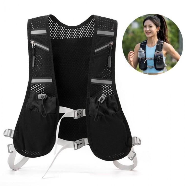 에어핏 블랙 러닝조끼 메쉬 경량 베스트 사이클 등산