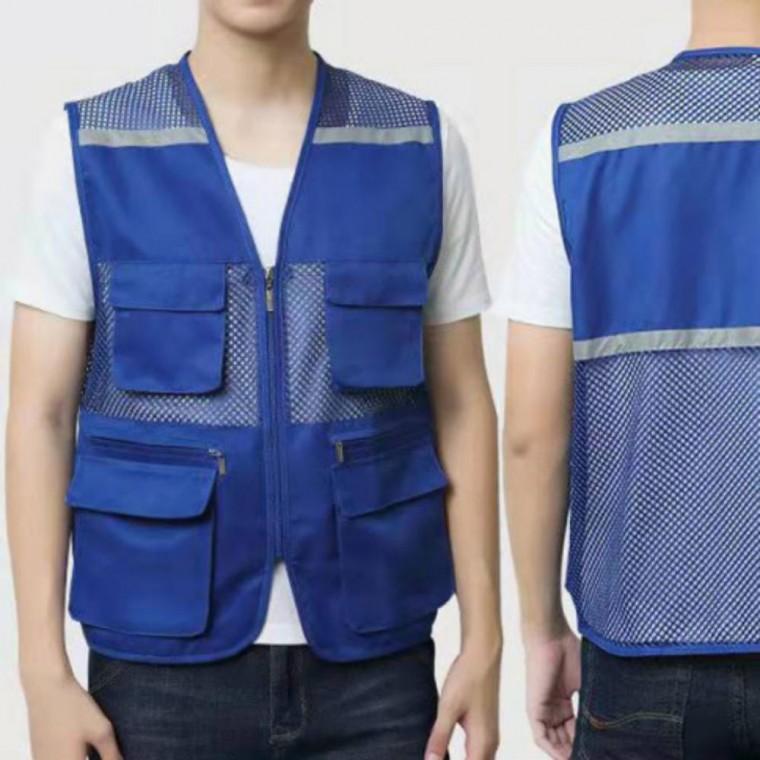 작업 공장 등산 낚시 포켓 반사판 여름 메쉬 조끼