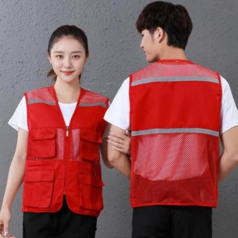 건설 낚시 레저 매쉬 반사판 여름 망사 포켓 조끼