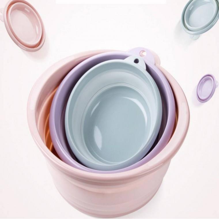 다용도 폴딩 바가지 지름 25cm 다용도바가지 목욕바가지