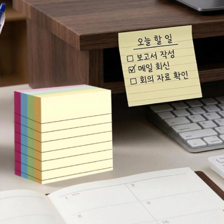 다용도 점착 메모지 사무실 필기 휴대용 노트