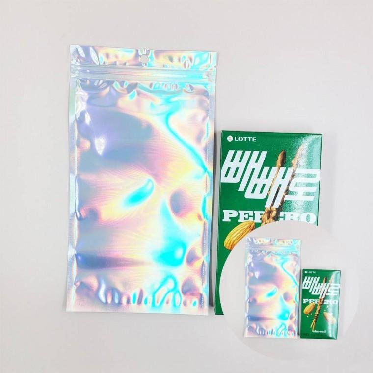 포장용 그라데이션 지퍼백 13cm X 24cm 매장 다용도