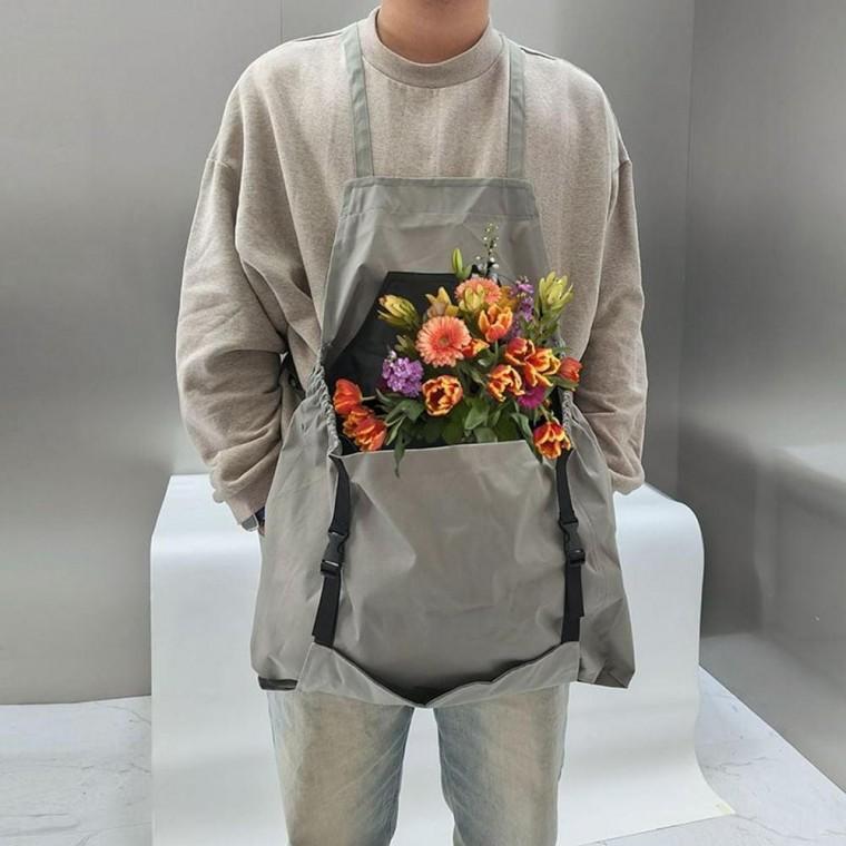다용도 작업 앞치마 농사 수확용 봉투 보관 주머니 원예 텃밭 관리 앞치마 밭일용 수납 포켓 앞치마