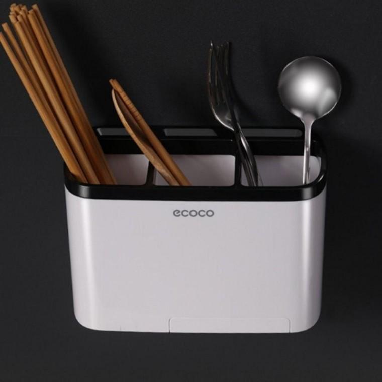 다용도 부착식 후크 수저통 거치대 주방 정리 용품 수납 정리함 칼거치용 행거 스마트폰
