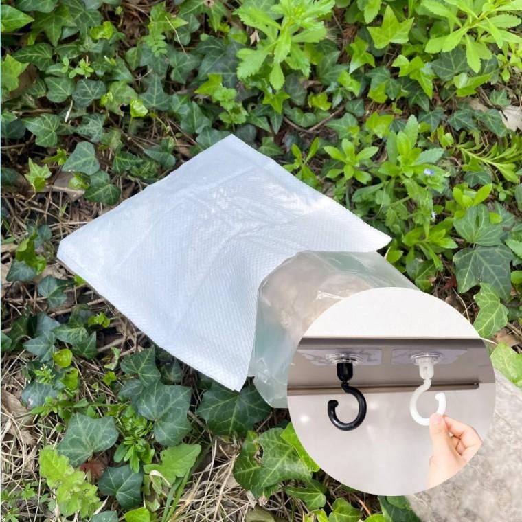 무타공 360도 후크 블랙 우산걸이 천장 다용도