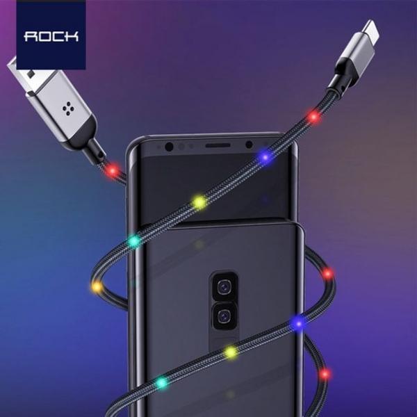 Rock R6 반딧불 LED 컬러램프 충전 데이터케이블 1M