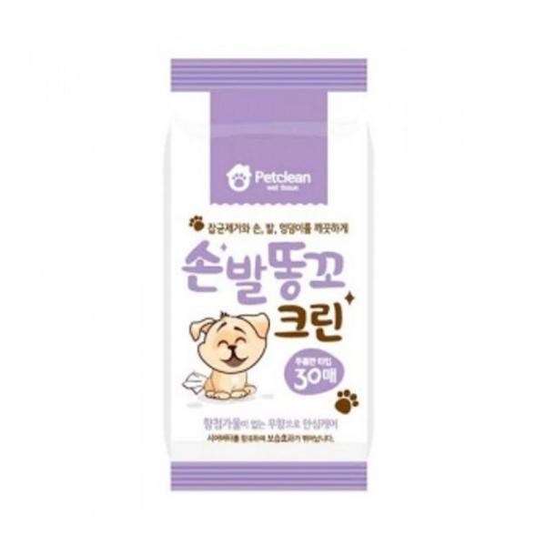 펫크린 물티슈 손발똥꼬 크린 30매 1개