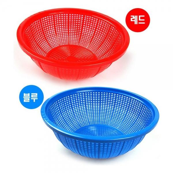 대일특 소쿠리 3호 레드 블루 랜덤발송 채반 요리도구