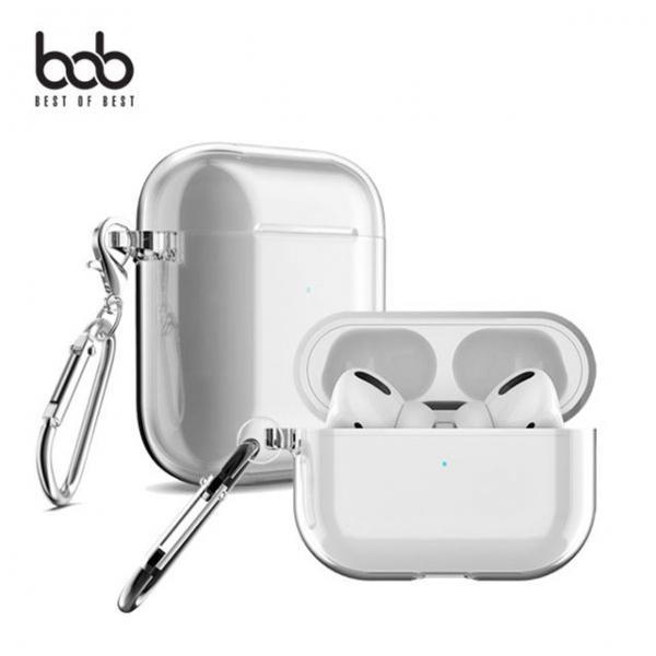 bob 에어팟프로 키링홀더 투명 크리스탈 TPU 케이스