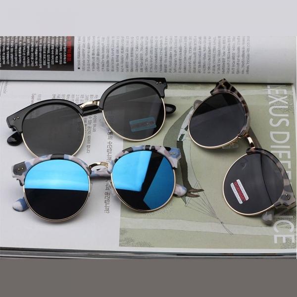남성 여자 동그란 선글라스 하금테 동글이 커플 패션