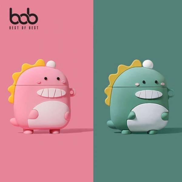 bob 에어팟전용 보글보글 공룡 3D 실리콘 케이스