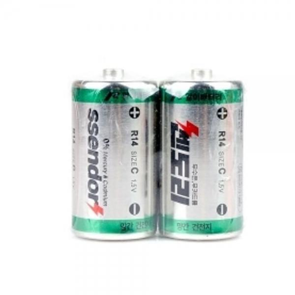 쎈도리 R14 건전지 장난감 배터리 손전등 전지 밧데리