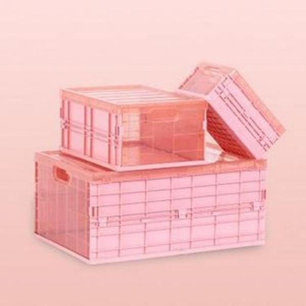 자동차 트렁크 접이식 수납함 플라스틱 정리함