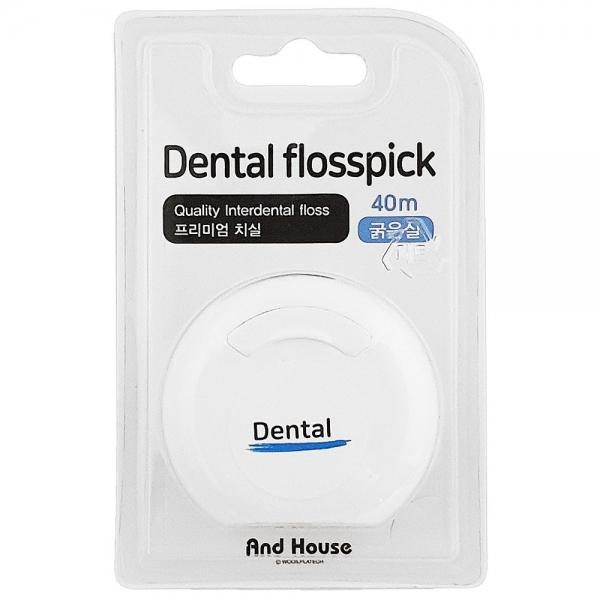우일 덴탈 프리미엄 치실 무향(선택) 40m 구취예방