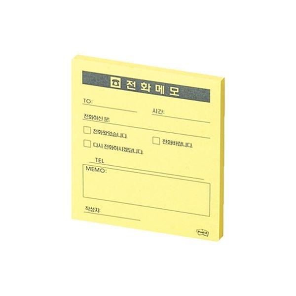 포스트잇 노트 전화메모 노랑 860 (68x74)