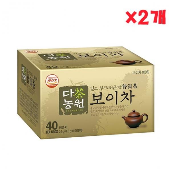 다농원 보이차 40티백 X 2개 보이숙차 티백차 사무실