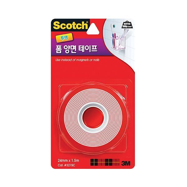 스카치 강력 투명 폼 양면 테이프(24mmx1.5m)