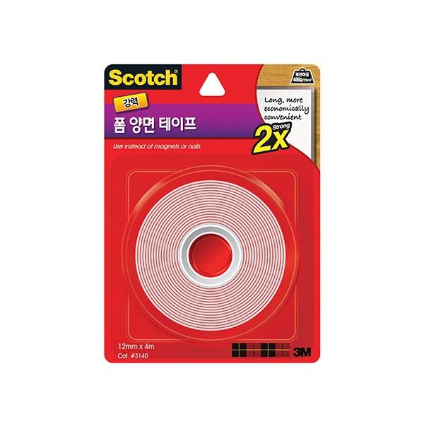 스카치 강력 폼 양면 테이프 3140 (12mmx4m)