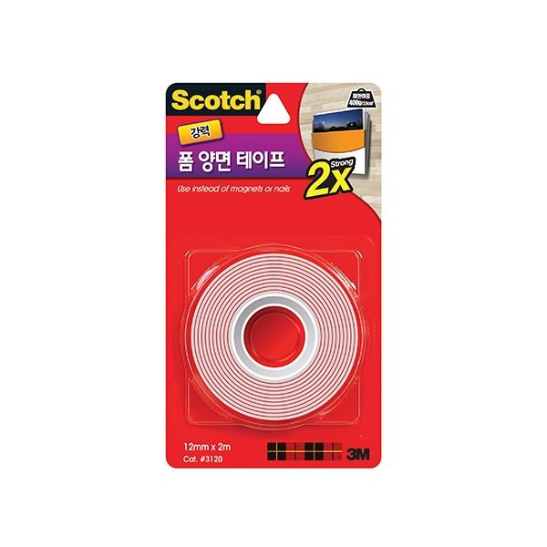스카치 강력 폼 양면 테이프 3120 (12mmx2m)
