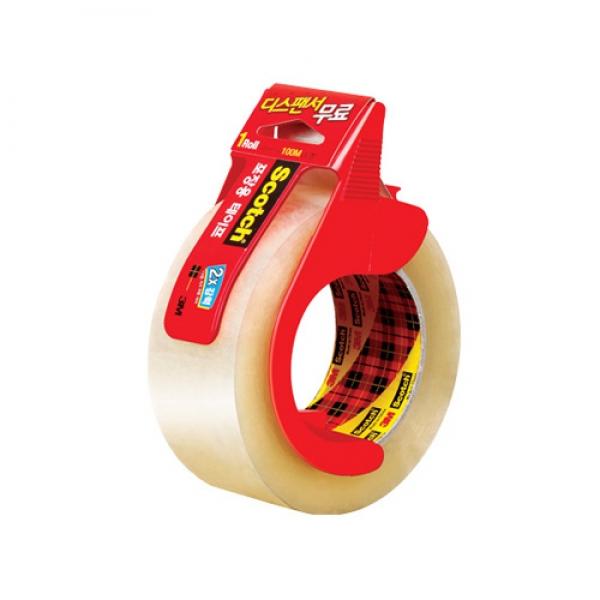 스카치 포장용 테이프강력 3615 R 100m+디스펜서무료(48mm*100m)