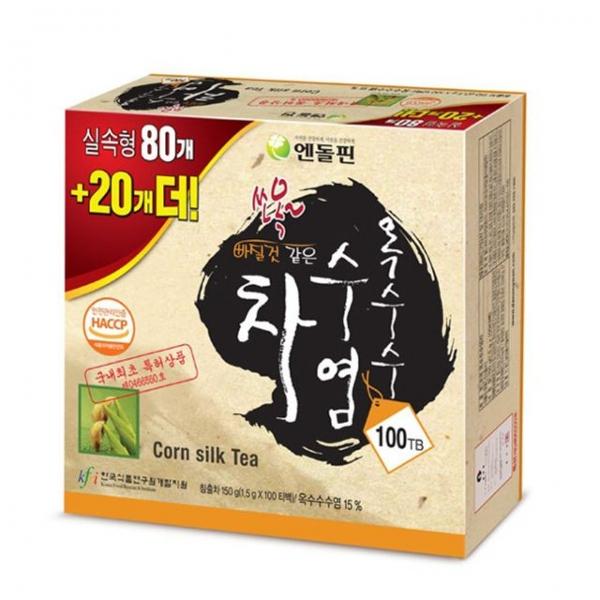엔돌핀 옥수수수염차 100티백 옥수수차 전통차 침출차
