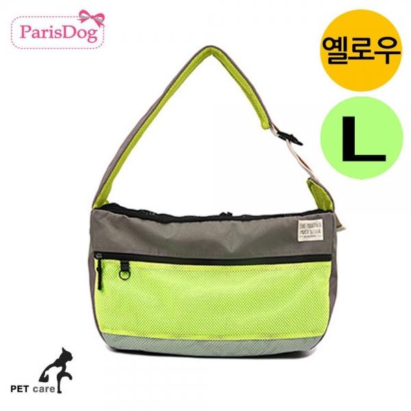 패리스독 시그니쳐 강아지 슬링백 (L) (옐로우)