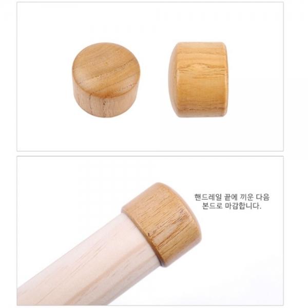 노약자 노인 세대 난간 지지대 핸드 레일 마감캡 우드